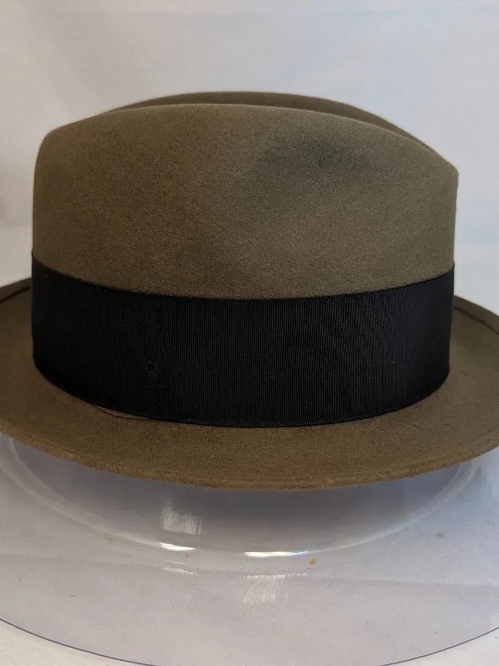 Vintage Wormser Regency Series Light Brown Fedora 7 1/4